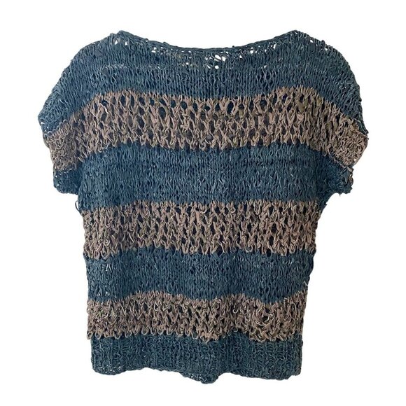 IMZ 100% Leather Sweater Made in Turkey Sz M-L Designer Luxury Modern City - Picture 2 of 6